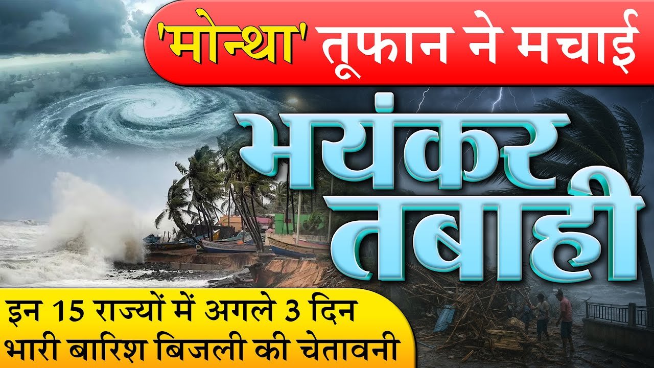 Forecast Alert 2026: आ गया तूफान मोंथा! 21 राज्यों में IMD ने जारी किया हाई अलर्ट